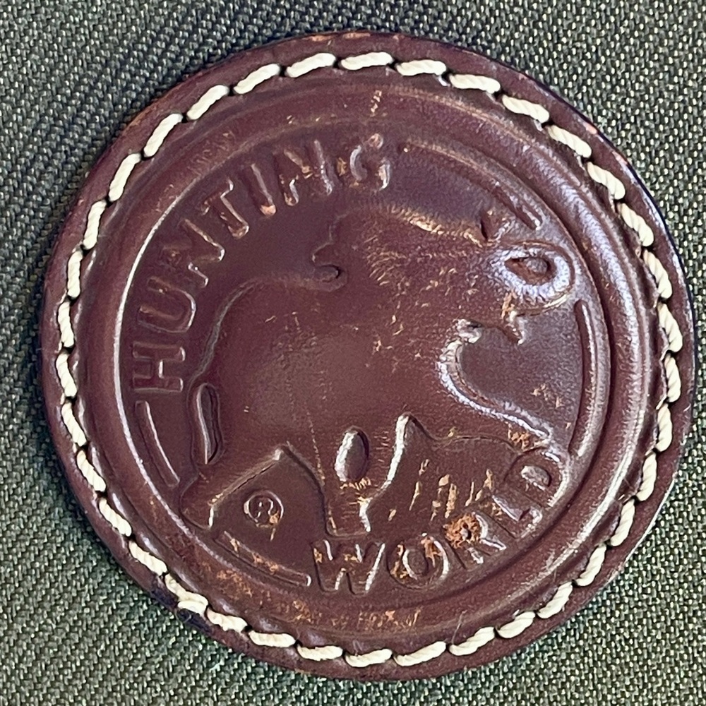 Hunting World Leather & Canvas Olive Tote - Picture 12 of 14